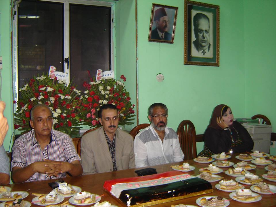 جانب من الاحتفالية بمقر حزب الوفد ببورسعيد