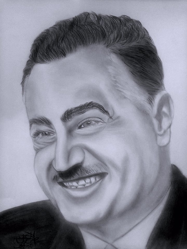 Photo of الزعيم جمال عبد الناصر  في ذكري ميلاده بريشة عبد الرحمن عبد الغفار