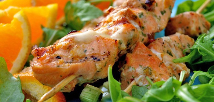 Photo of السمك المشوي مع السلطة ( دايت )